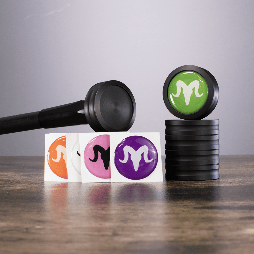 Cap Weight Stickers - Custom