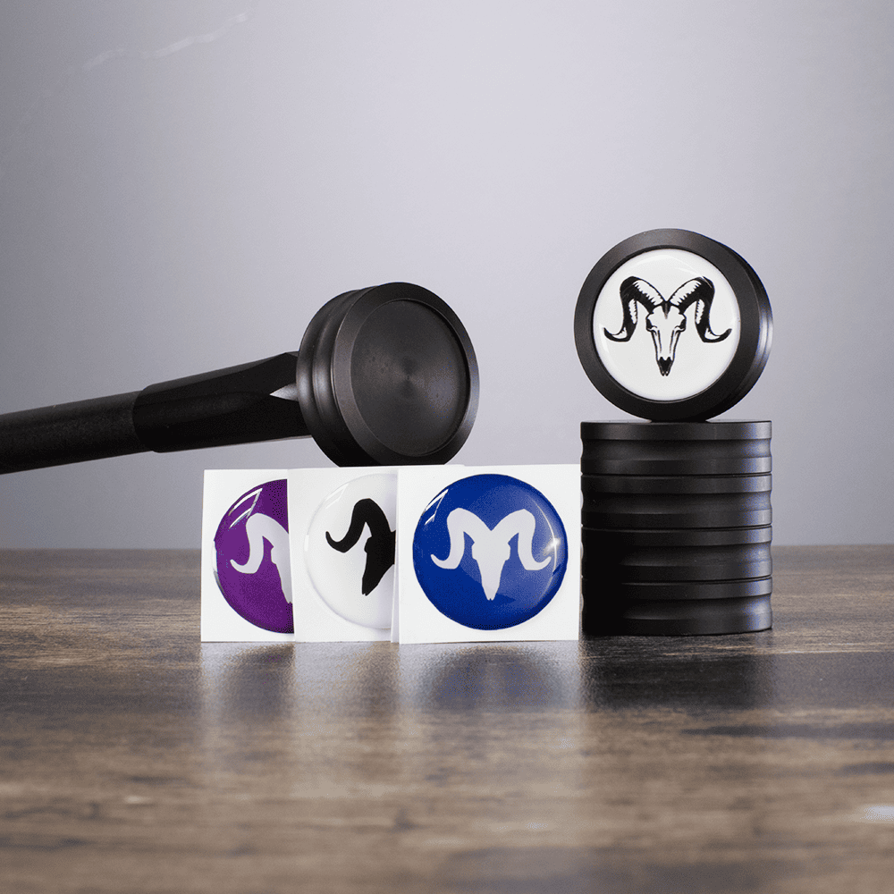 Cap Weight Stickers - Custom