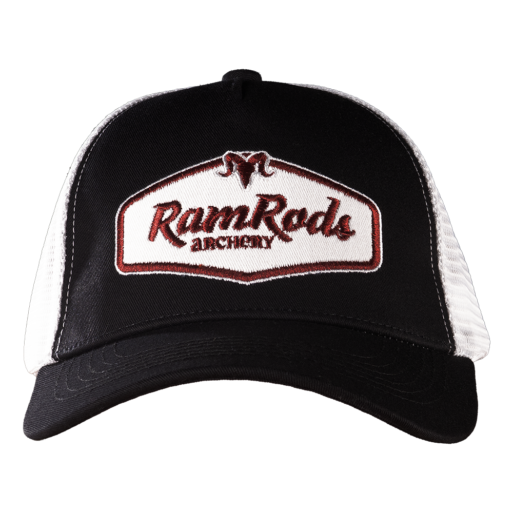 RamRods Trucker Hat - Black/White