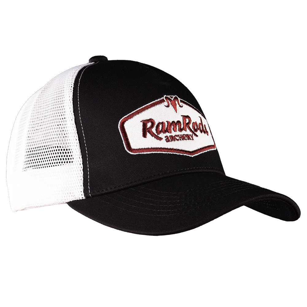 RamRods Trucker Hat - Black/White