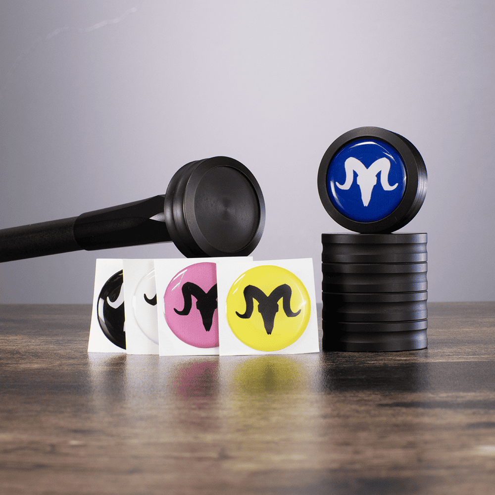 Cap Weight Stickers - Custom