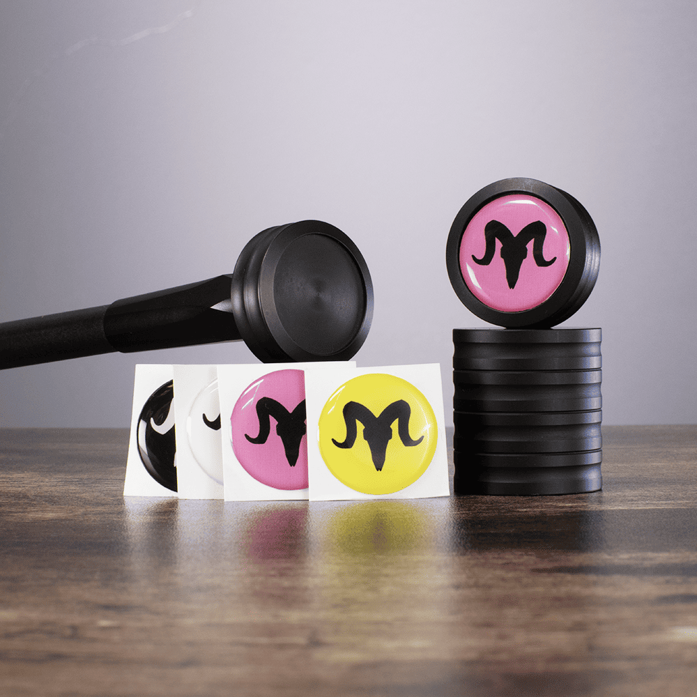 Cap Weight Stickers - Custom