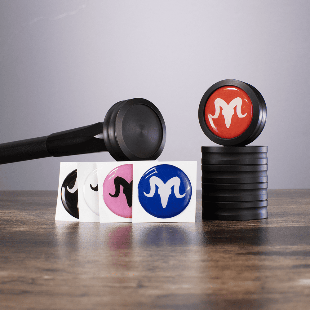 Cap Weight Stickers - Custom