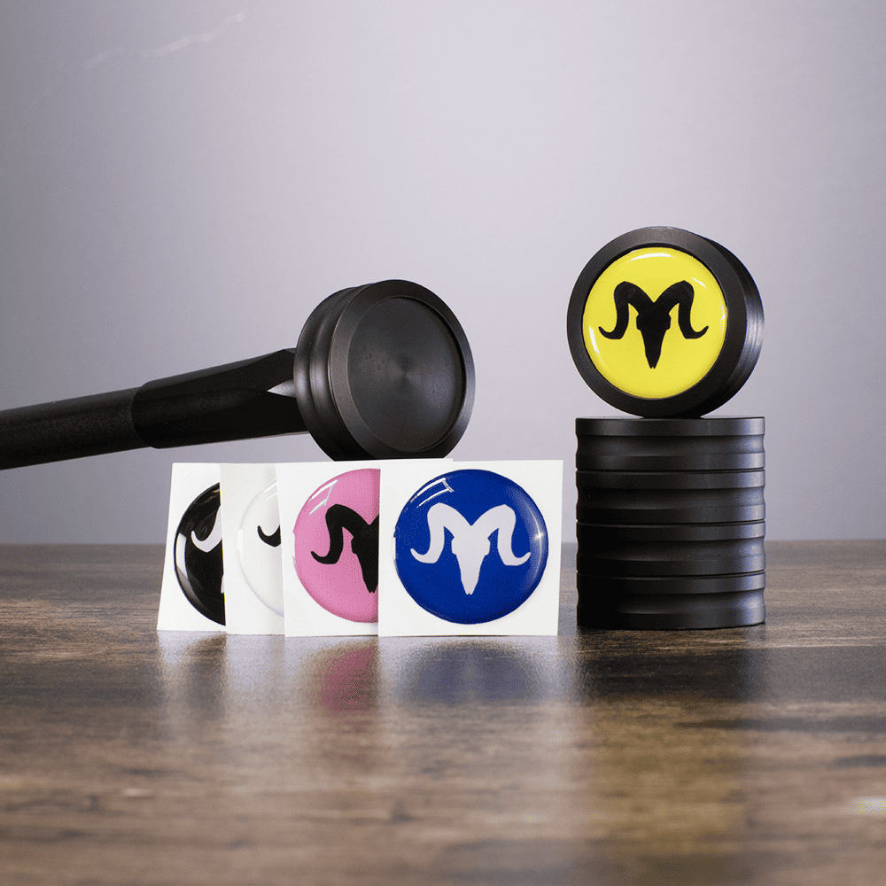 Cap Weight Stickers - Custom